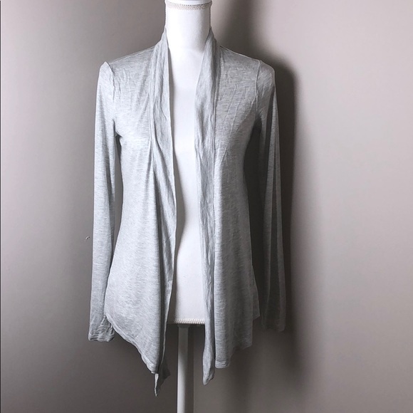 Ann Taylor Sweaters - Ann Taylor Medium Gray Long Sleeve Cardigan